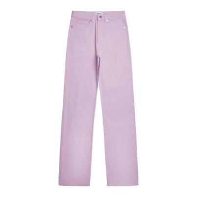 Woodbird Maria Color Jeans Light Purple Shop Online Hos Blossom